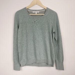 Victoria Secret Womens Gray Shimmer Top Size Med